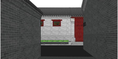 胡同對景設(shè)置